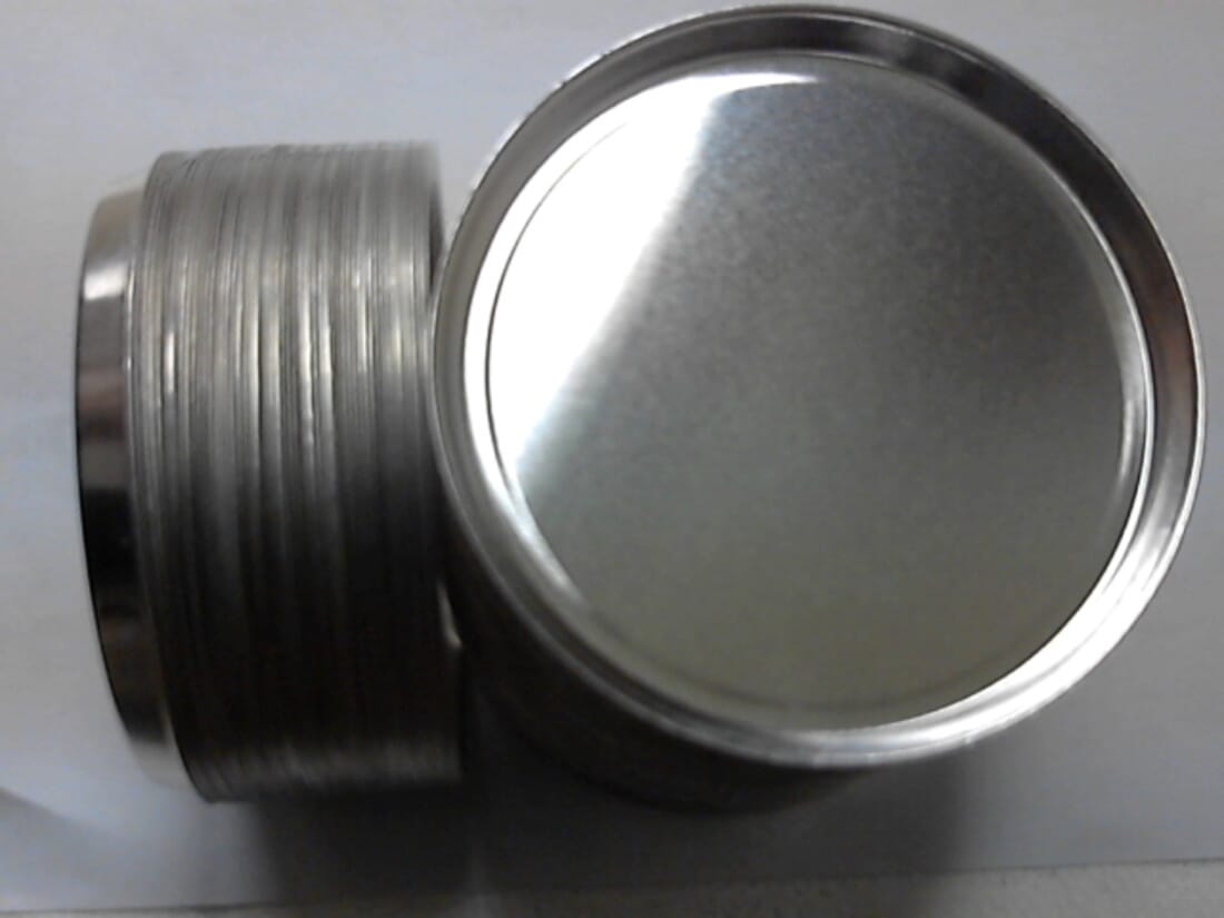 Porte-échantillon jetable en aluminium (paquet de 250)-307140001