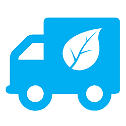 Blue Recycling Icon 250Truck_leaf